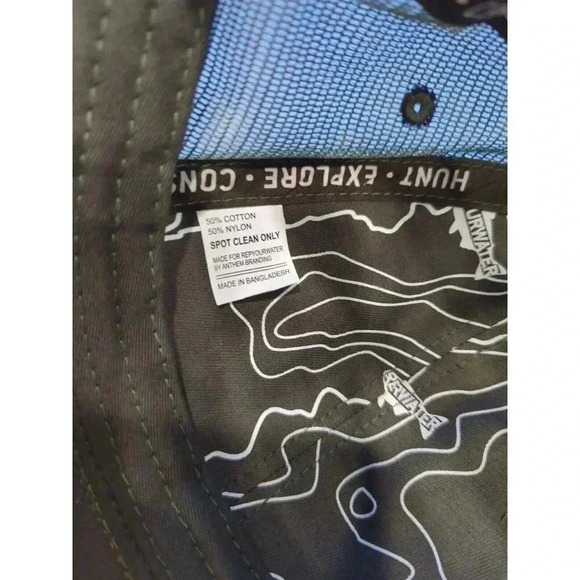 North Dakota Trucker Unisex Hat OS RepYourWater Green Embroidered Snapback‎ Mesh - Picture 9 of 10